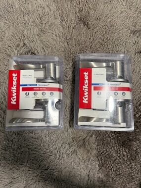 2 Kwikset Door Lever – Satin Nickel (New in Package)